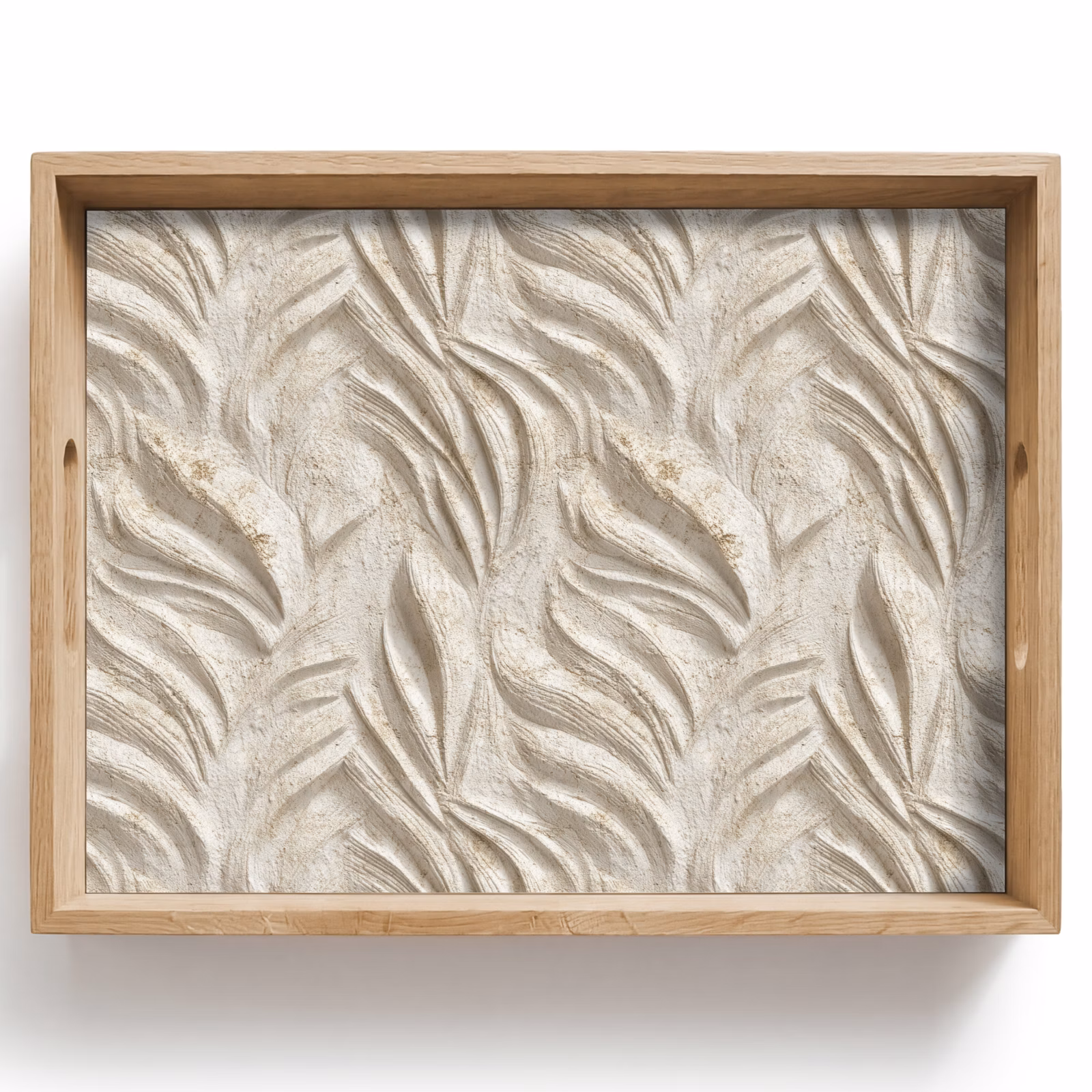 Tablett - Textur - Relief - Beige — 1