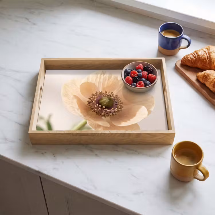 Tablett - Blume - Minimalistisch - Grün — 3
