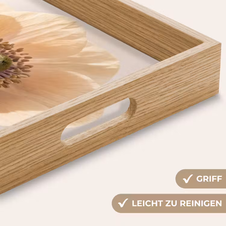 Tablett - Blume - Minimalistisch - Grün — 8