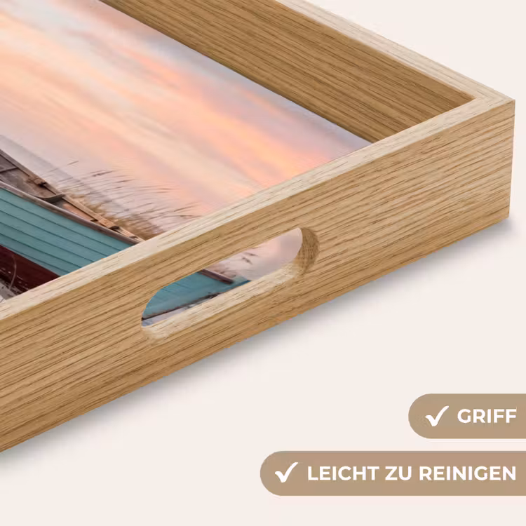 Tablett - Rustikal - Ruderboot - Sandstrand — 8