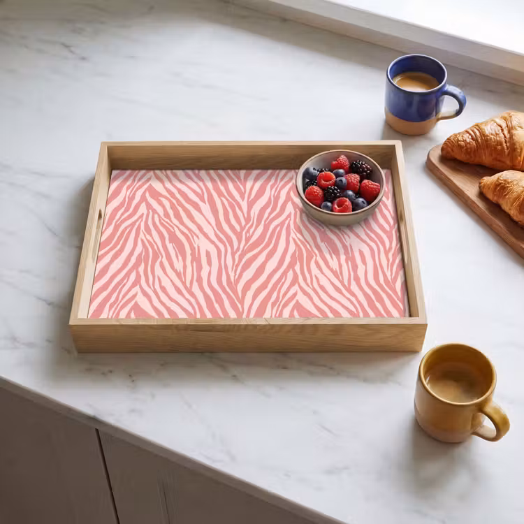 Tablett - Zebra - Druck - Rosa — 3