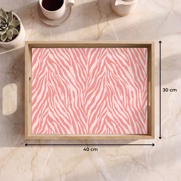 Tablett - Zebra - Druck - Rosa — 7
