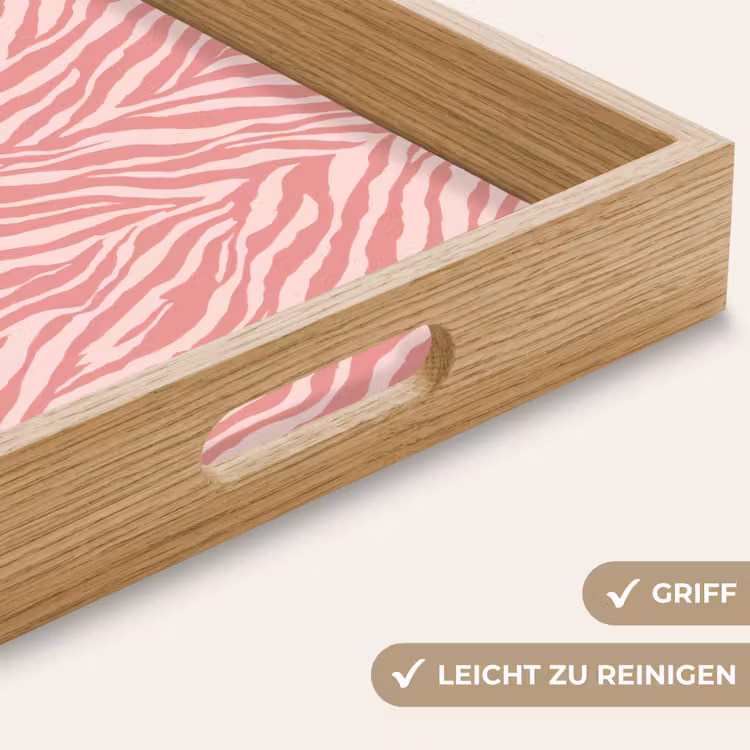 Tablett - Zebra - Druck - Rosa — 8