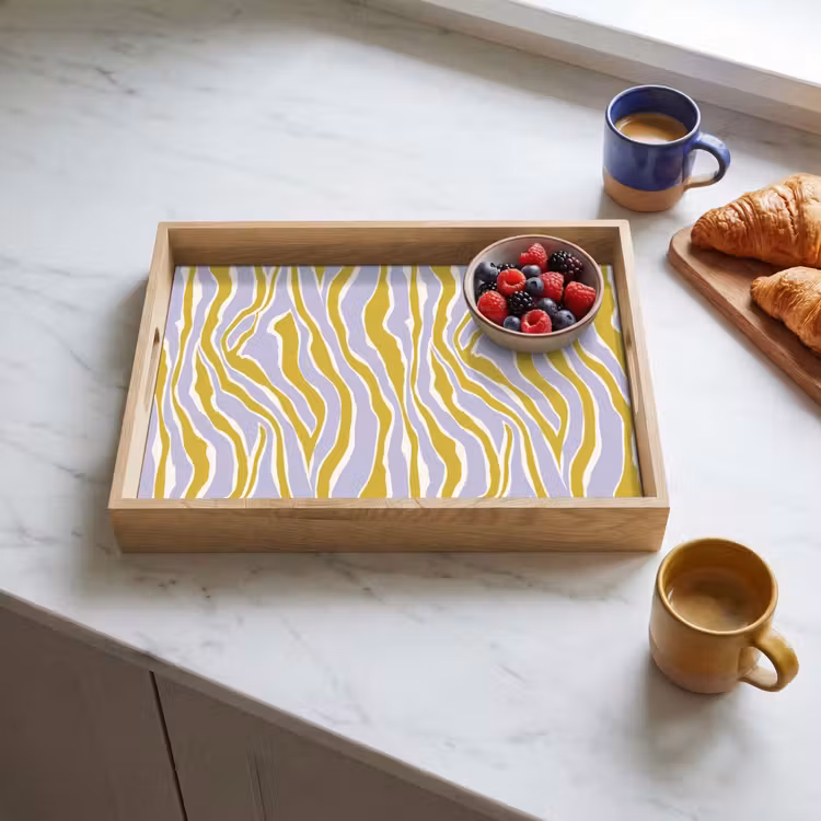 Tablett - Zebra - Modern - Mehrfarbig — 3
