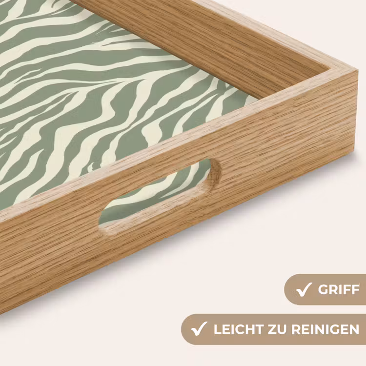 Tablett - Zebra - Motiv - Grün — 8