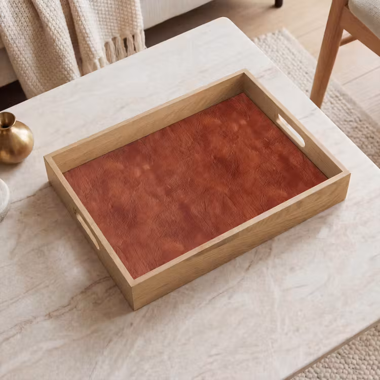 Tablett - Stuck – Struktur – Terrakotta — 2