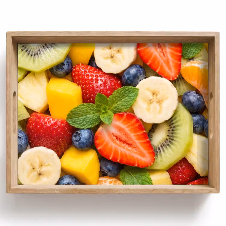 Tablett - Obst – Scheiben – Essen – Bunt — 1
