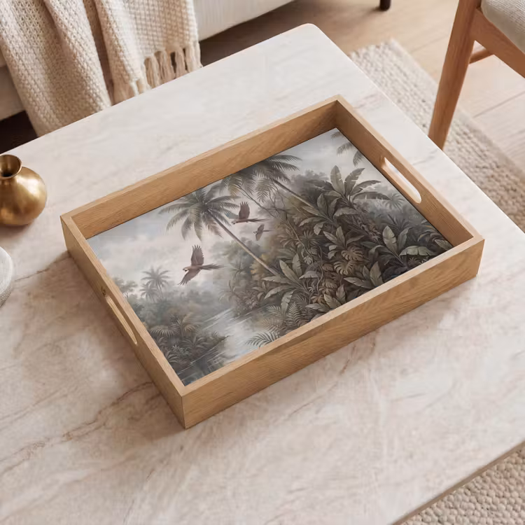Tablett - Vogel – Fliegend – Tropisch – Landschaft – Klassisch — 2