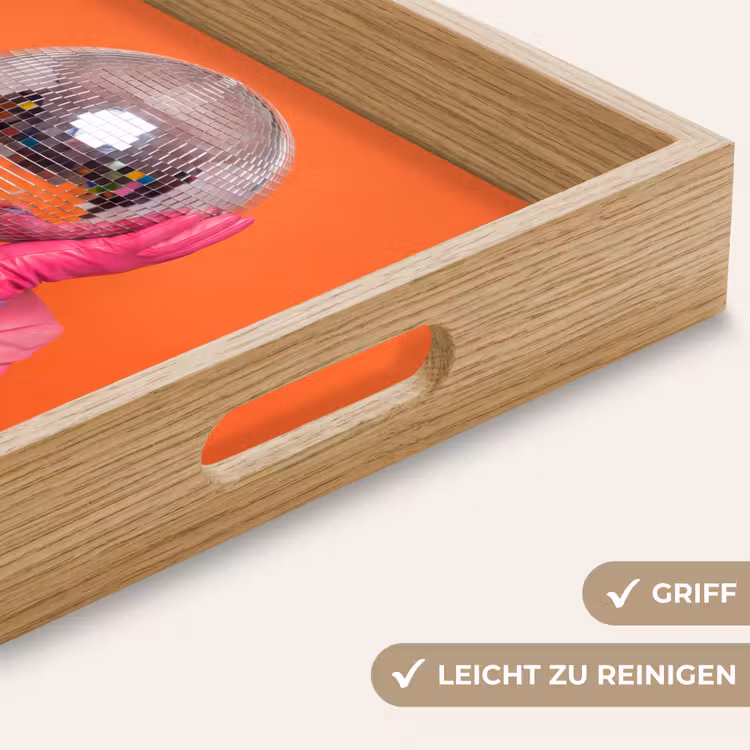 Tablett - Kunst – Discokugel – Bunt – Modern – Studio — 8