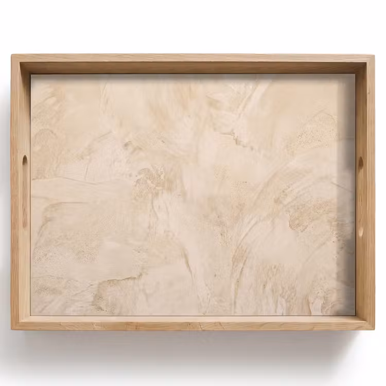 Tablett - Textur – Muster – Abstrakt – Modern – Beige — 1