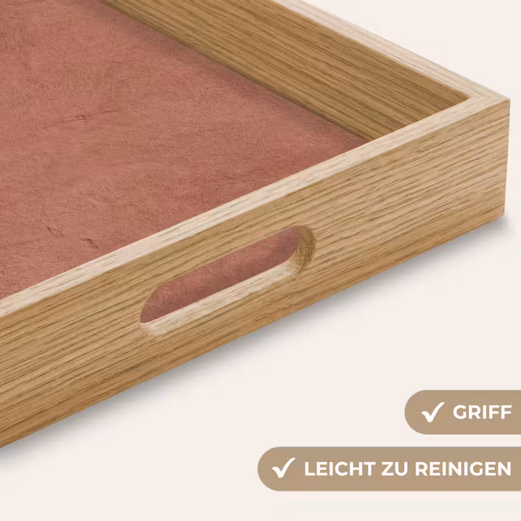 Tablett - Textur – Rotbraun – Grob – Modern — 8
