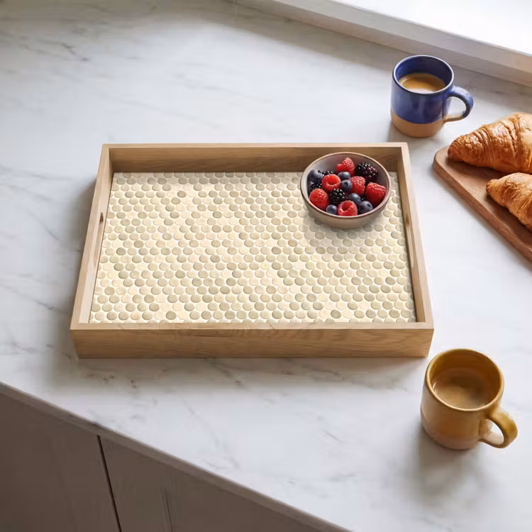 Tablett - Penny - Mosaik - Sand — 3