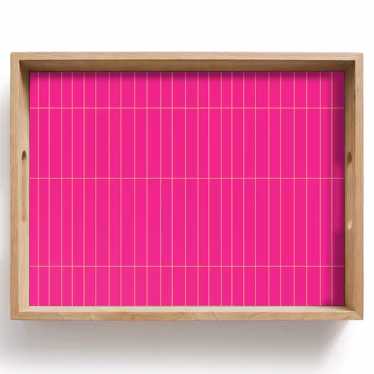 Tablett - Muster - Fliese - Magenta - Rosa — 1