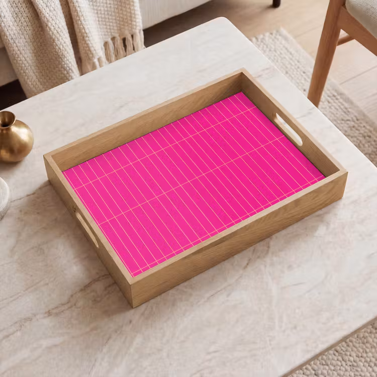 Tablett - Muster - Fliese - Magenta - Rosa — 2