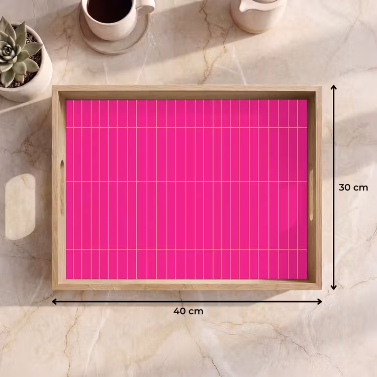 Tablett - Muster - Fliese - Magenta - Rosa — 7