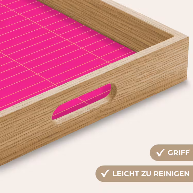 Tablett - Muster - Fliese - Magenta - Rosa — 8