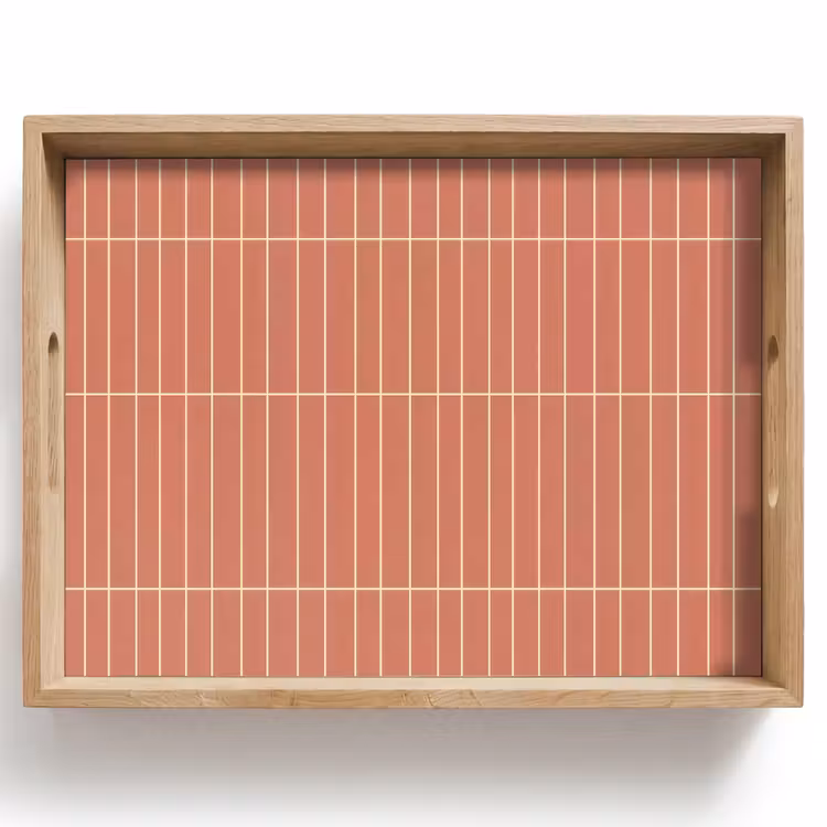 Tablett - Muster - Fliesen - Terrakotta — 1