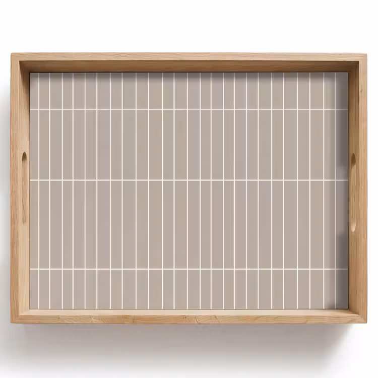 Tablett - Vertikal - Wandfliese - Helles Beige — 1