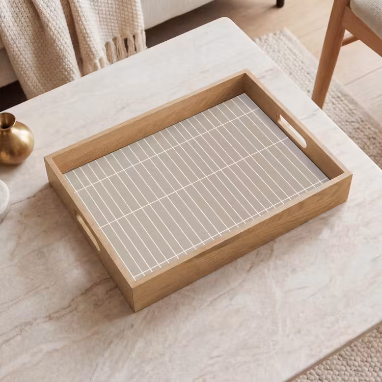 Tablett - Vertikal - Wandfliese - Helles Beige — 2