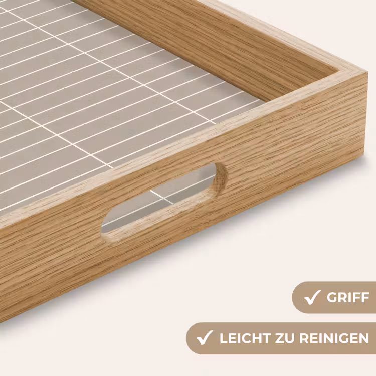 Tablett - Vertikal - Wandfliese - Helles Beige — 8