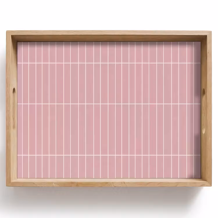 Tablett - Vertikal - Wandfliese - Hellrosa — 1