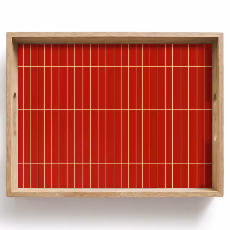 Tablett - Vertikal - Wandfliese - Hellrot — 1