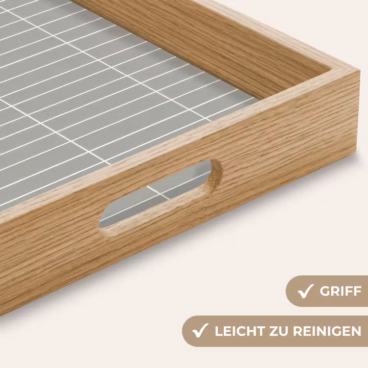 Tablett - Wandfliese - Vertikal - Hellgrau — 8