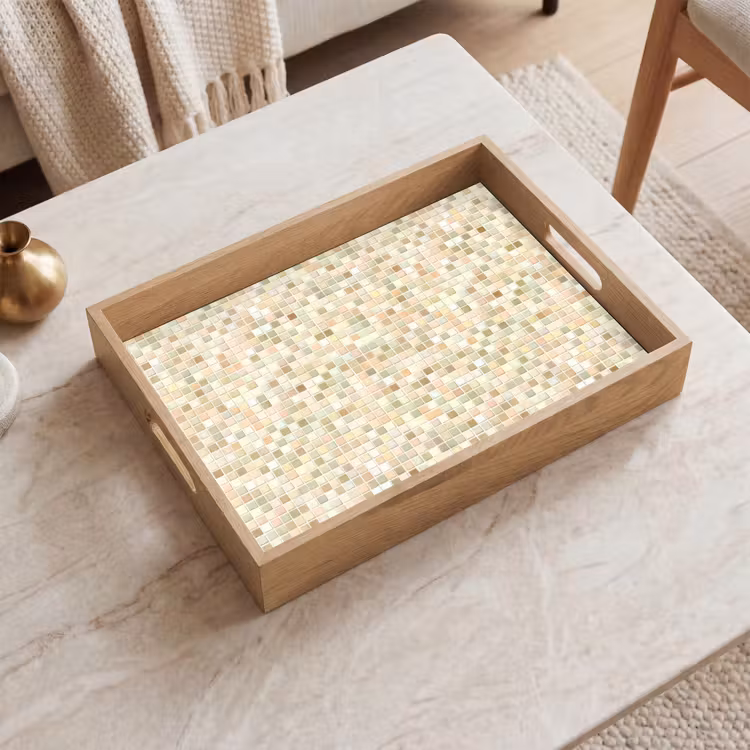 Tablett - Mosaik - Muster - Beige — 2