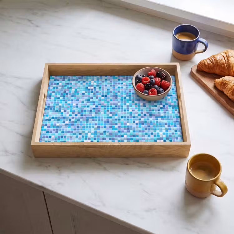 Tablett - Mosaik - Muster - Türkis — 3