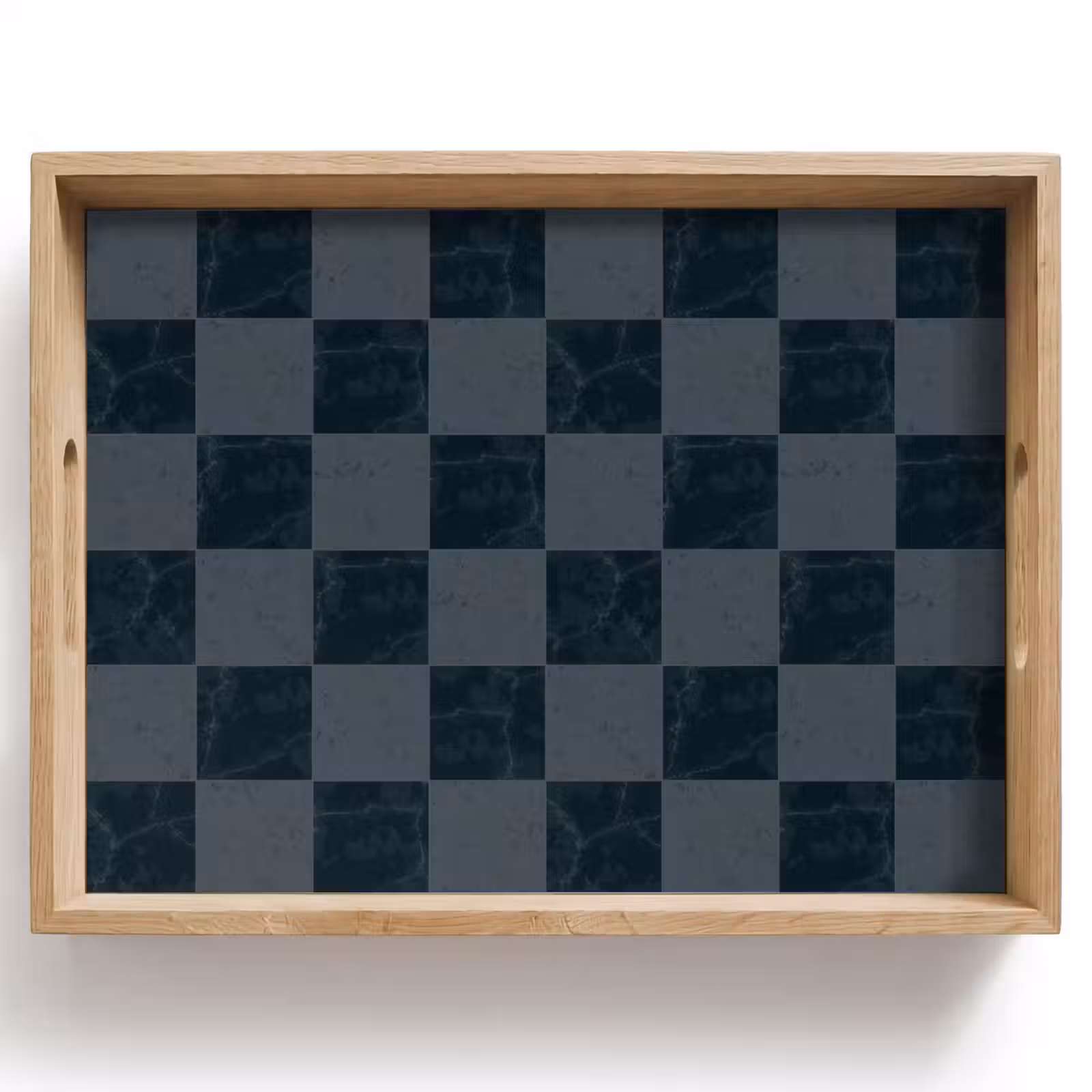 Tablett - Marmor - Muster - Anthrazit — 1