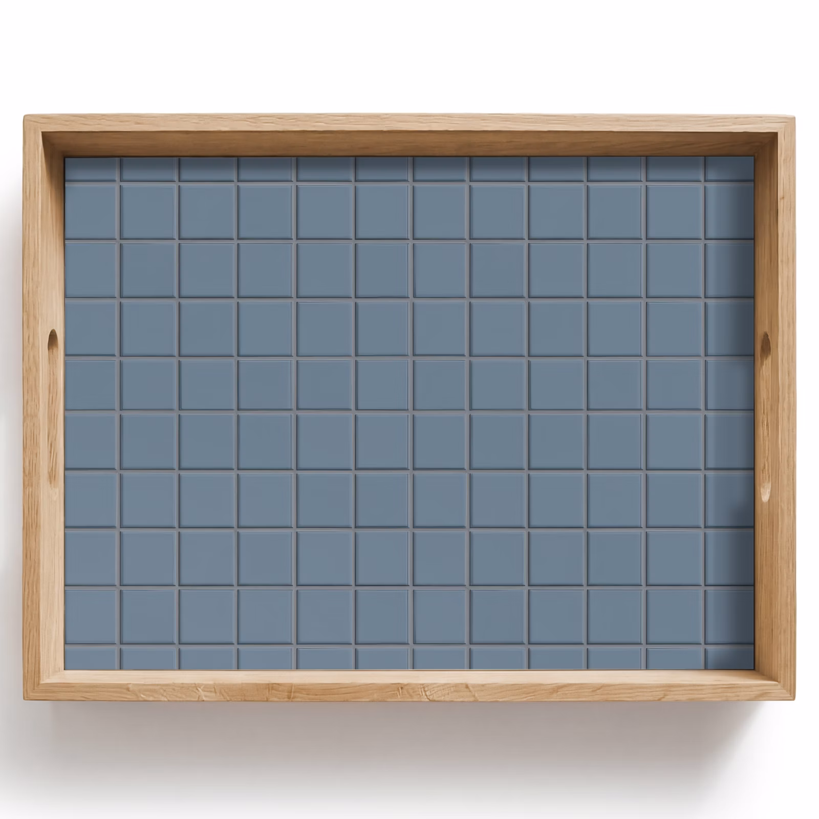 Tablett - Muster - Fliese - Blaugrau — 1