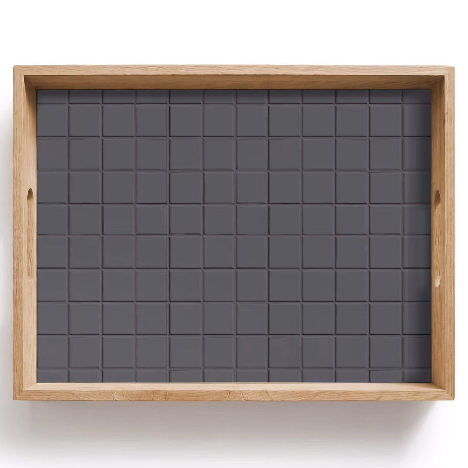 Tablett - Muster - Fliese - Graphit - Grau — 1