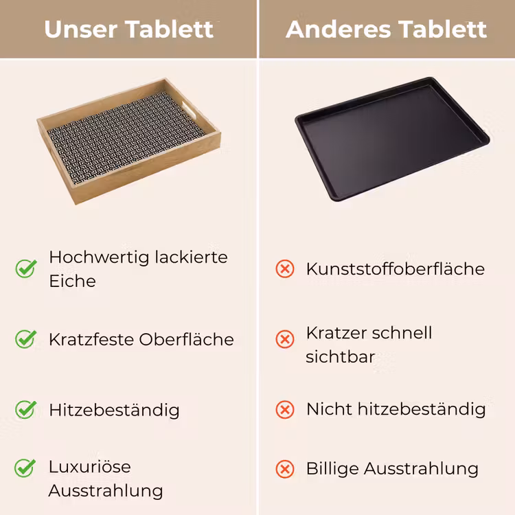 Tablett - Muster - Marmor - Schwarz — 9