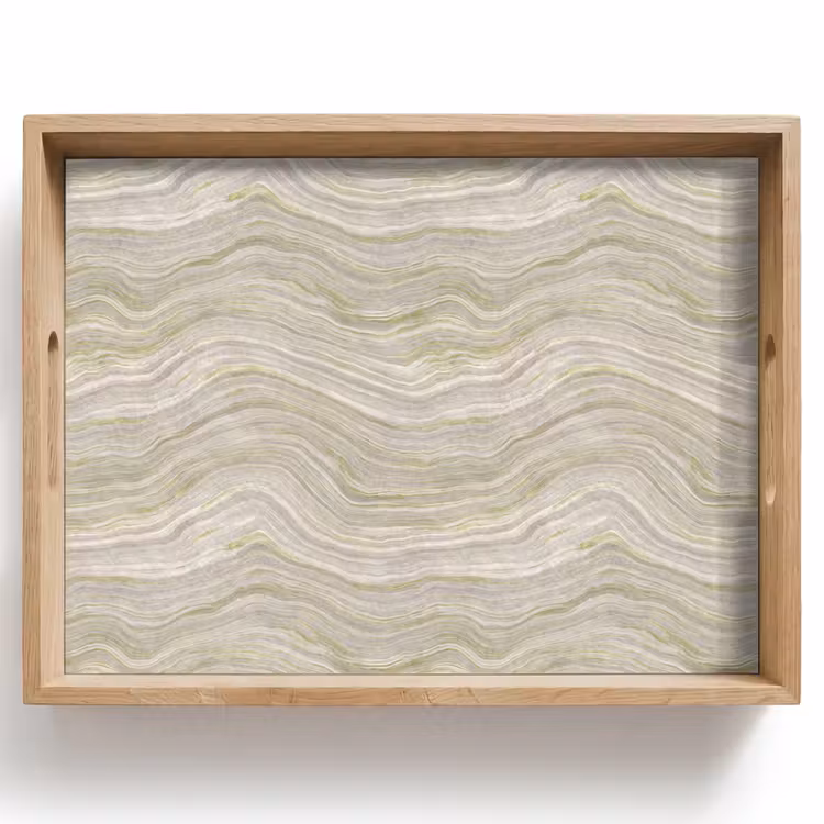 Tablett - Muster - Serene - Grün — 1