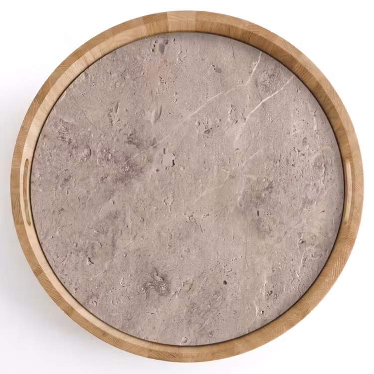 Tablett - Textur – Stein – Muster – Rustikal – Beige — 1