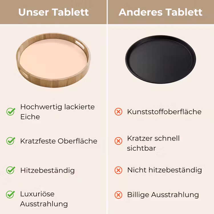Tablett - Blass – Pfirsich – Nude — 9