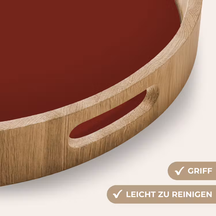 Tablett - Rustikal – Terrakotta – Rot — 8