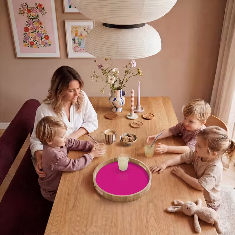 Tablett - Samt – Magenta – Rosa — 5