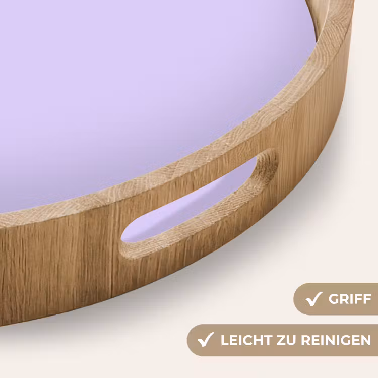 Tablett - Hell – Orchidee – Lila — 8