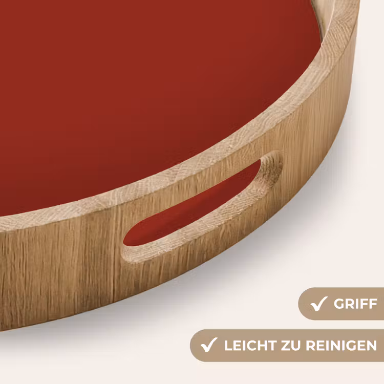 Tablett - Burnt – Kupfer – Rot — 8