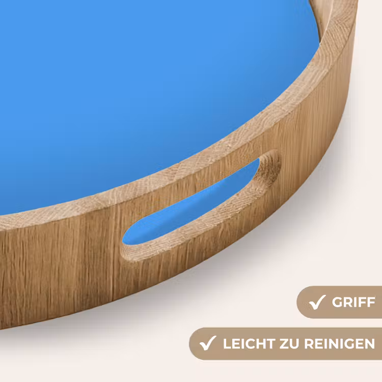 Tablett - Hell – Azurblau – Blau — 8