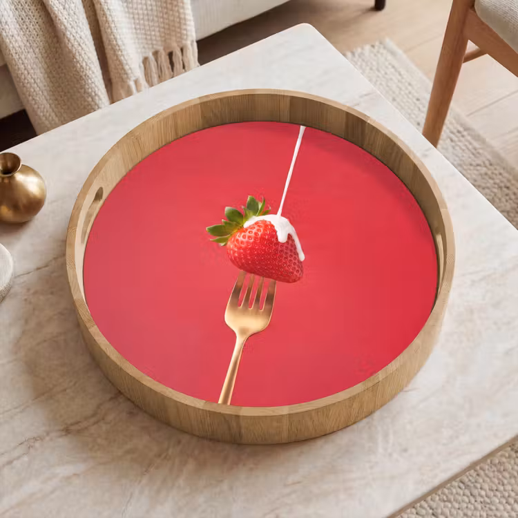 Tablett - Obst – Sahne – Modern — 2