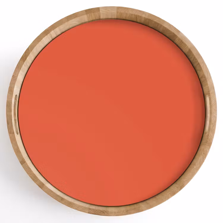 Tablett - Rustikal – Ton – Orange — 1