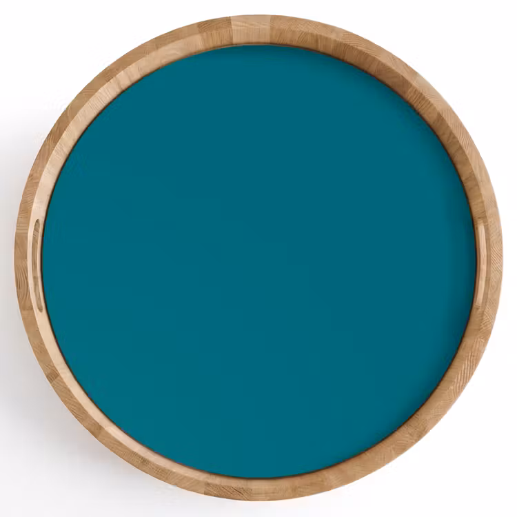 Tablett - Tropical – Peacock – Blau — 1