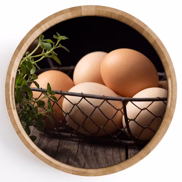 Tablett - Eier – Korb – Essen — 1