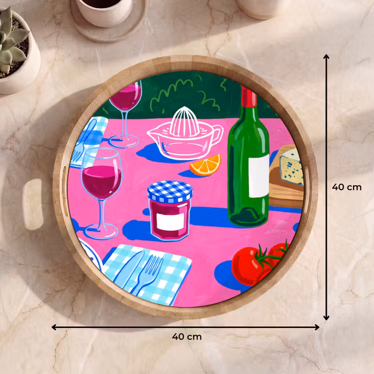 Tablett - Essen – Tisch – Illustration — 7