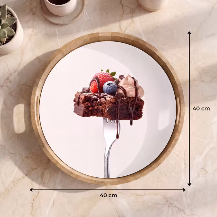 Tablett - Gabel – Brownie – Erdbeere — 7