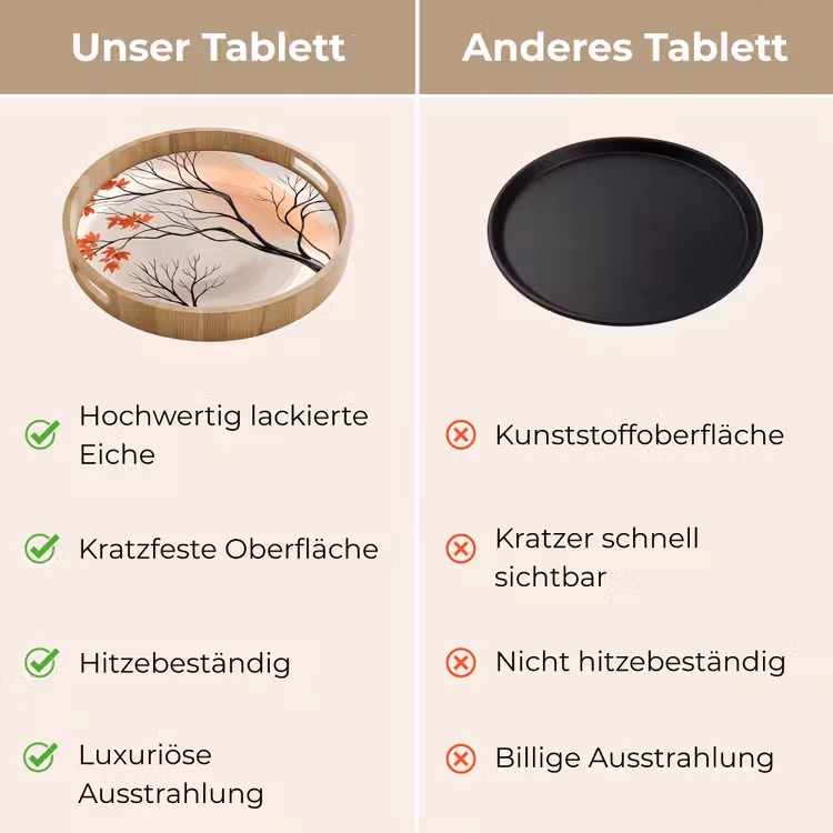 Tablett - Baum – Rot – Abstrakt — 9