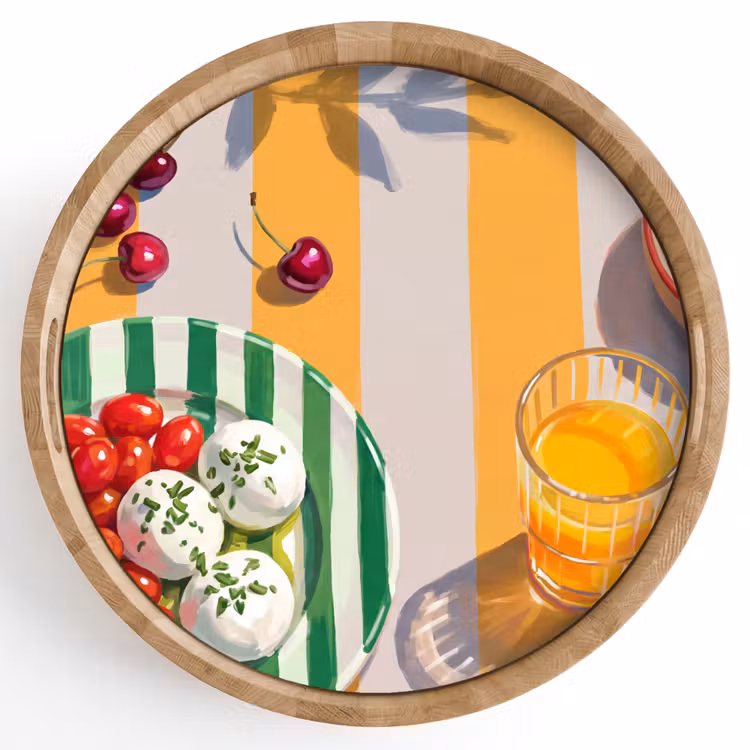 Tablett - Essen – Sommer – Farbenfroh — 1