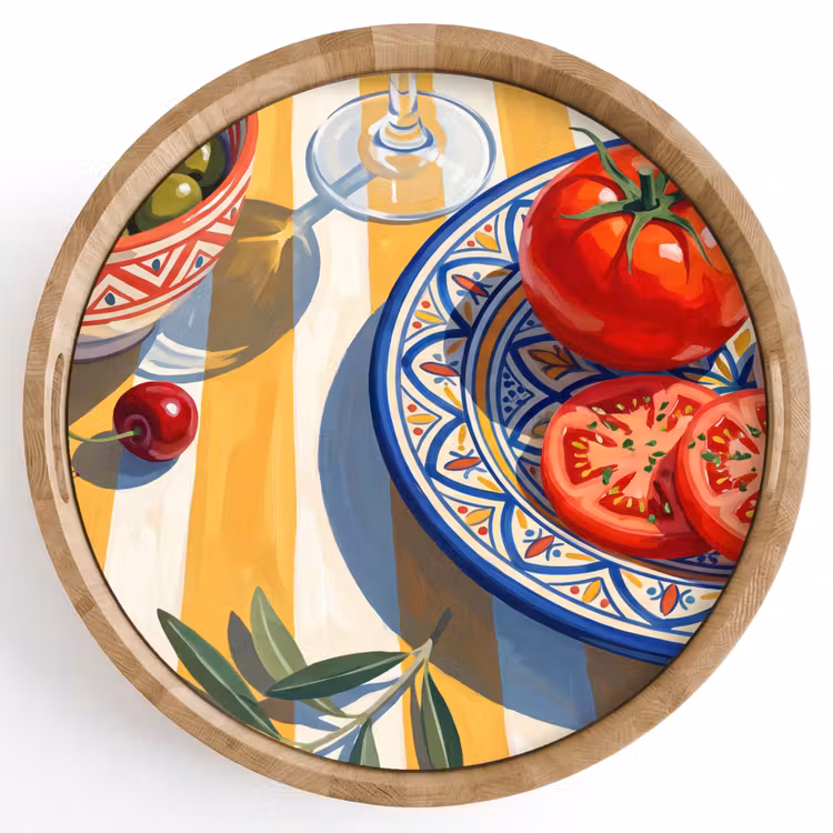 Tablett - Obst – Gemüse – Kunst — 1